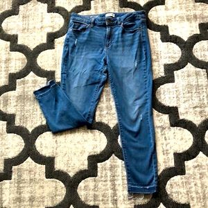 Skinny Ankle Distressed Jeans